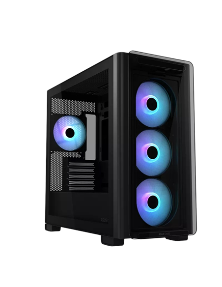 Carcasă PC ASUS A23 PLUS TG ARGB, Mini-Tower, Negru