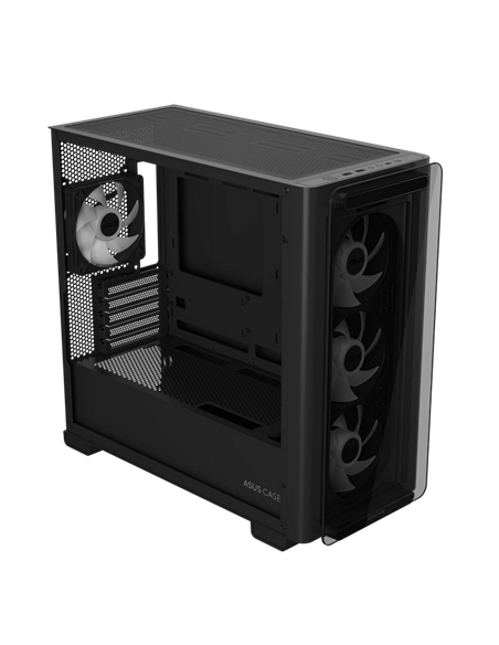 Carcasă PC ASUS A23 PLUS TG ARGB, Mini-Tower, Negru