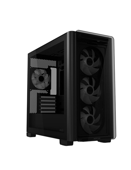 Carcasă PC ASUS A23 PLUS TG ARGB, Mini-Tower, Negru
