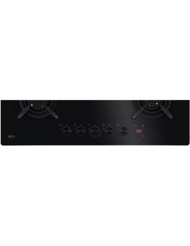 Газовая варочная панель AEG HKB75453NB, Чёрный