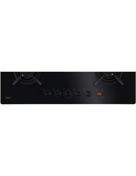 Газовая варочная панель AEG HKB75453NB, Чёрный