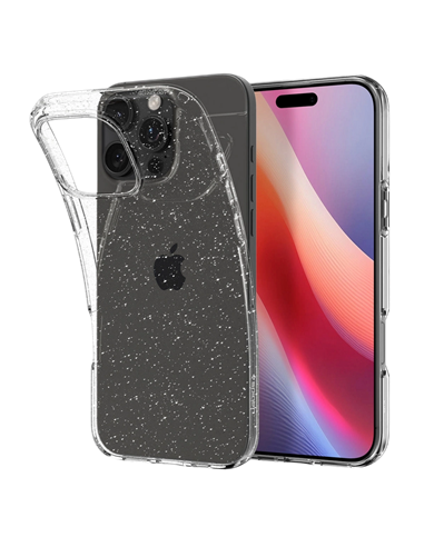 Husă Spigen iPhone 16 Pro Liquid Crystal, Cristal cu sclipici
