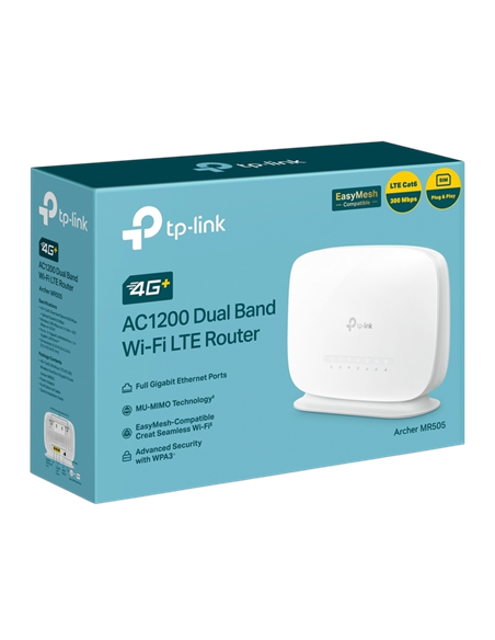 Router fără fir TP-LINK Archer MR505, Wi-Fi, Alb