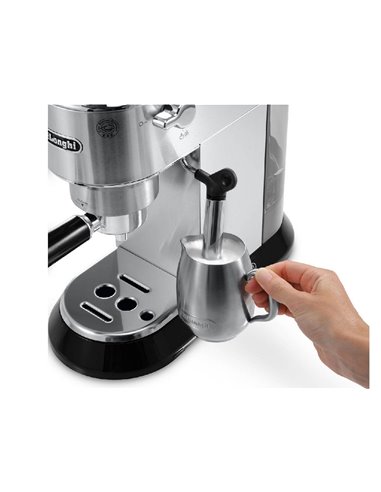 Cafetiera manuala DeLonghi Dedica Pump Espresso, 1300W, Argintiu