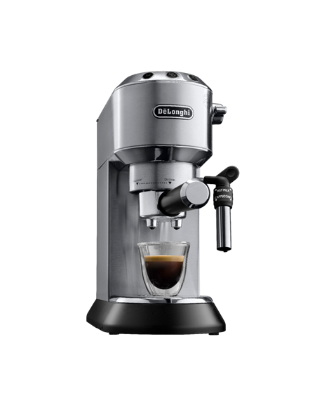 Кофеварка рожковая DeLonghi Dedica Pump Espresso, 1300Вт, Серебристый
