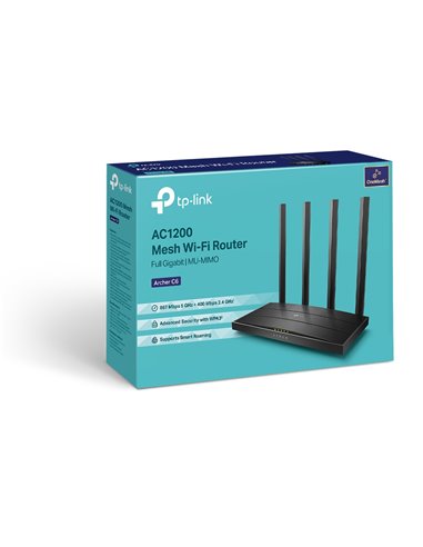 Беспроводной маршрутизатор TP-LINK Archer C6, Чёрный