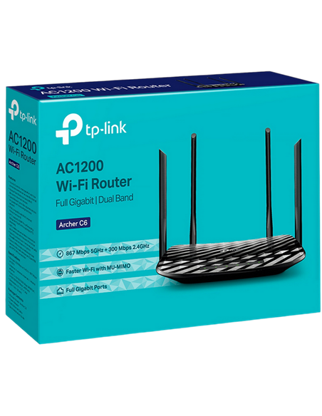 Беспроводной маршрутизатор TP-LINK Archer C6, Чёрный