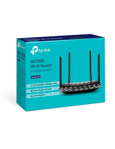 Беспроводной маршрутизатор TP-LINK Archer C6, Чёрный