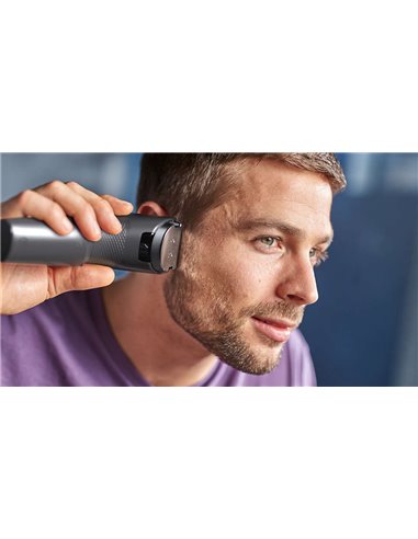 Aparat de tuns Philips Series 3000 HC3530/15, Albastru deschis | Negru