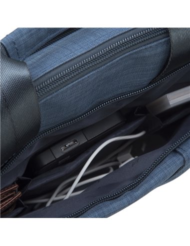 Geantă pentru Laptop Rivacase Biscayne, 15.6", Poliester, Albastru