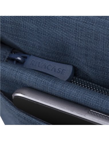 Сумка для ноутбука Rivacase Biscayne, 15.6", Полиэстер, Синий