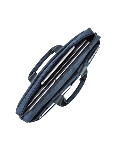 Geantă pentru Laptop Rivacase Biscayne, 15.6", Poliester, Albastru