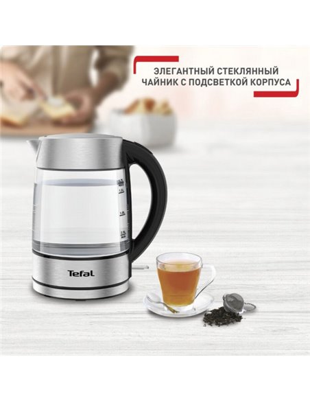 Fierbător electric Tefal KI772D38, Argintiu