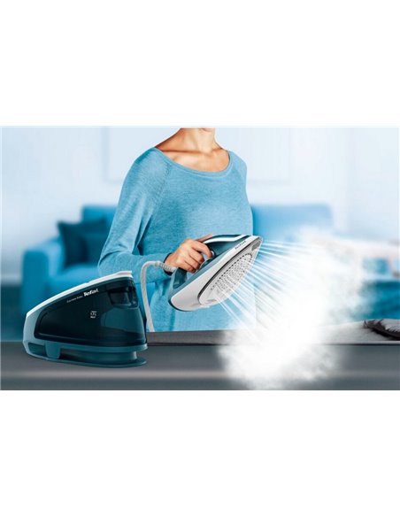 Fier de călcat cu generator de abur Tefal SV6131E0, 2200W, Albastru deschis