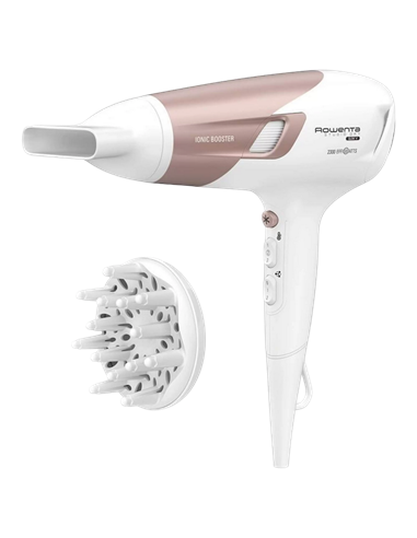 Фен Rowenta Studio Dry Glow CV5830F0, 2100 Вт, Белый | Розовый