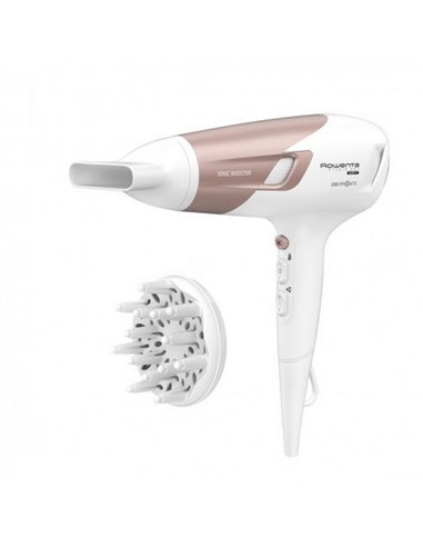 Фен Rowenta Studio Dry Glow CV5830F0, 2100 Вт, Белый | Розовый
