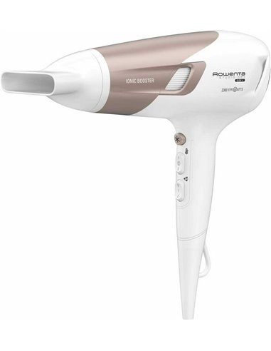 Фен Rowenta Studio Dry Glow CV5830F0, 2100 Вт, Белый | Розовый