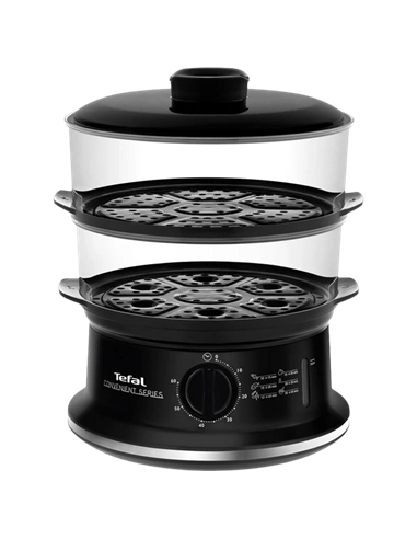 Aparat de gătit cu aburi Tefal Convenient, Negru