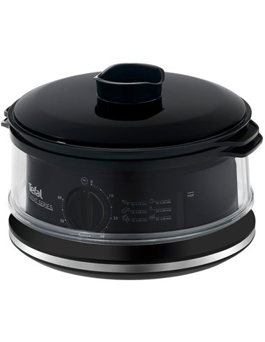 Aparat de gătit cu aburi Tefal Convenient, Negru