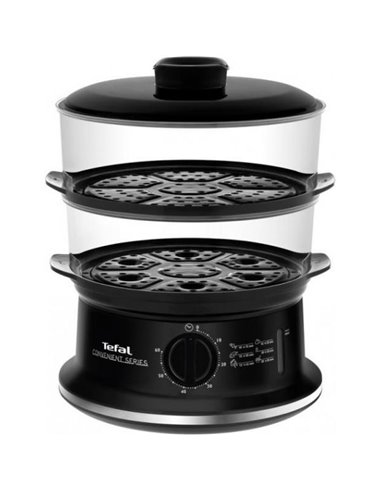Aparat de gătit cu aburi Tefal Convenient, Negru