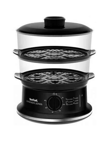 Aparat de gătit cu aburi Tefal Convenient, Negru