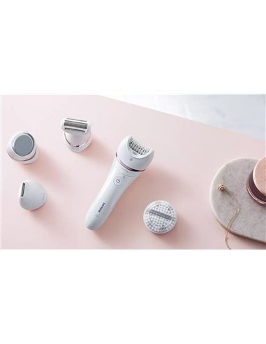 Epilator PHILIPS BRE740/10, Alb