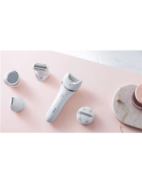 Epilator PHILIPS BRE740/10, Alb