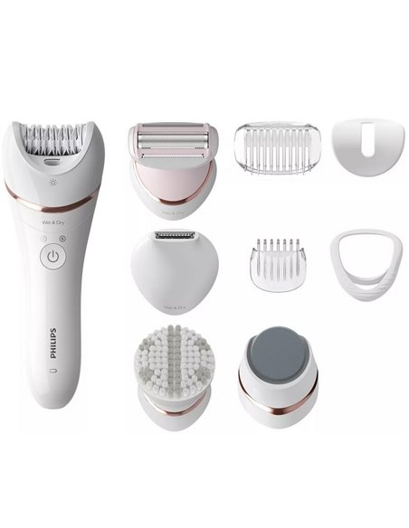 Epilator PHILIPS BRE740/10, Alb