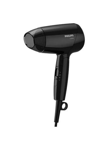 Компактный фен Philips EssentialCare BHC010/10, 1200 Вт, Чёрный