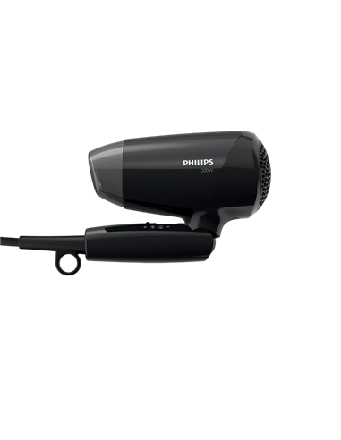Uscător de păr compact Philips EssentialCare BHC010/10, 1200 W, Negru