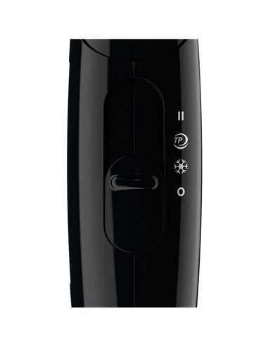 Uscător de păr compact Philips EssentialCare BHC010/10, 1200 W, Negru