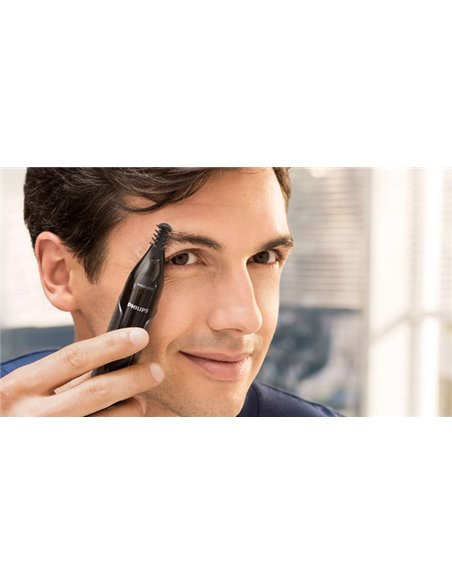 Trimmer pentru bărbați Philips Series 3000 NT3650/16, Negru | Gri