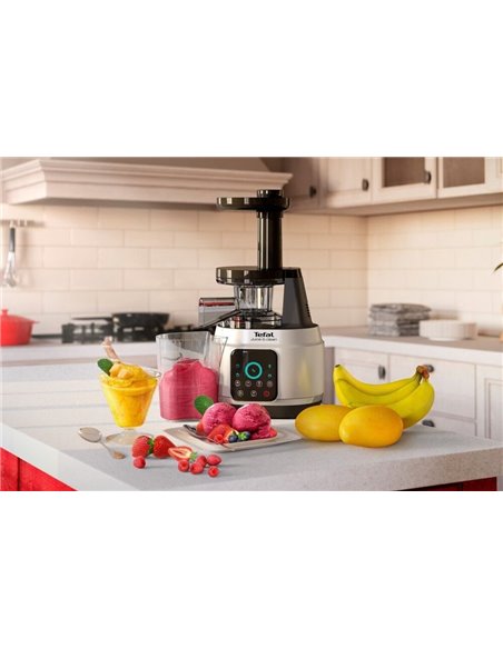 Storcător de fructe și legume Tefal ZC420E38, Negru Inox