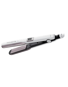 Placă de îndreptat părul Rowenta Premium Care Liss & Curl SF7660F0, Alb | Roz