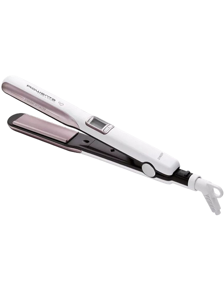 Placă de îndreptat părul Rowenta Premium Care Liss & Curl SF7660F0, Alb | Roz