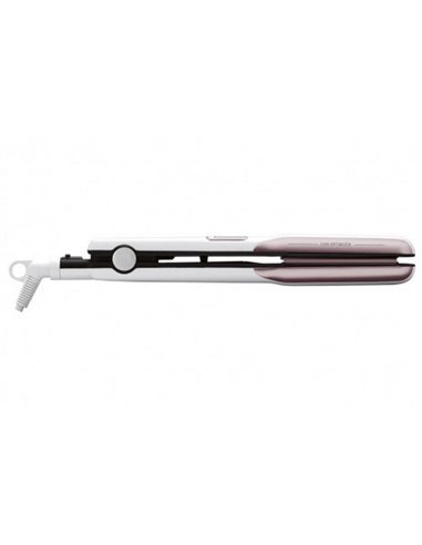 Placă de îndreptat părul Rowenta Premium Care Liss & Curl SF7660F0, Alb | Roz