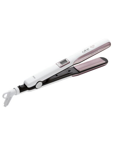 Выпрямитель для волос Rowenta Premium Care Liss & Curl SF7660F0, Белый | Розовый
