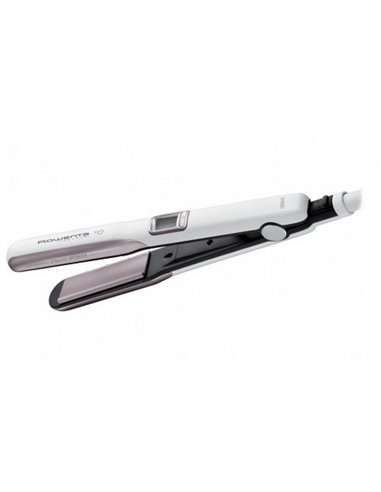 Выпрямитель для волос Rowenta Premium Care Liss & Curl SF7660F0, Белый | Розовый