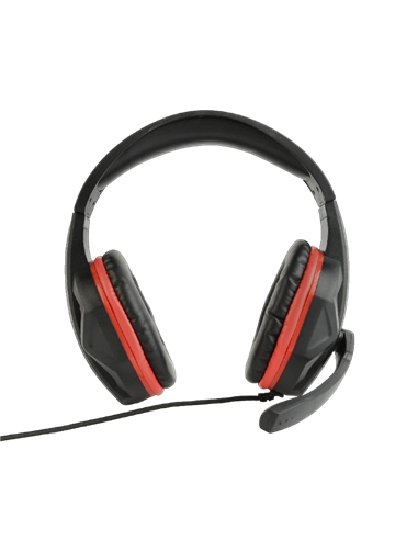 Игровая Гарнитура Gembird GHS-03, Проводной аналоговый, Чёрный/Красный 