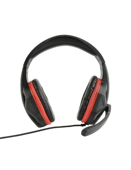 Игровая Гарнитура Gembird GHS-03, Проводной аналоговый, Чёрный/Красный 