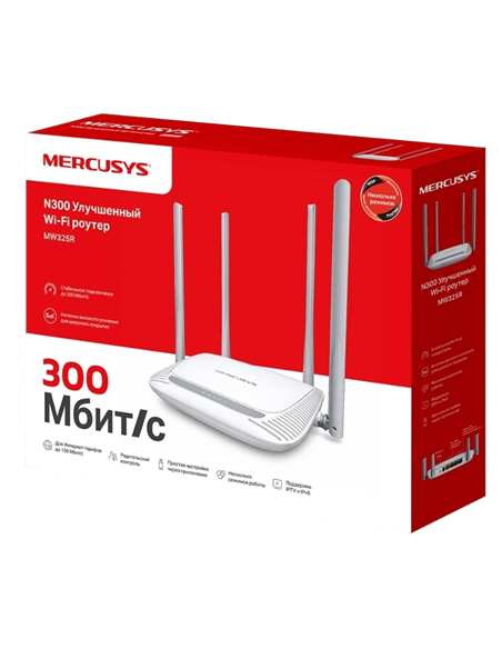 Router fără fir MERCUSYS MW325R, Alb