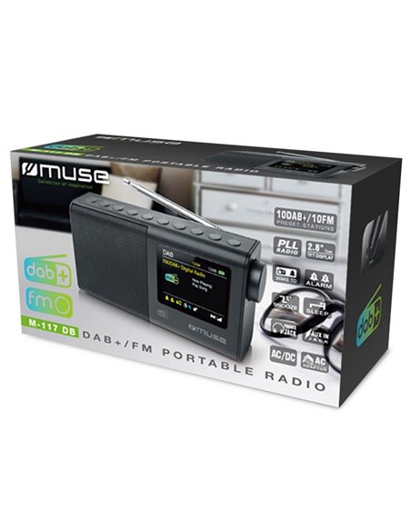 Портативное радио MUSE M-117 DB, Чёрный