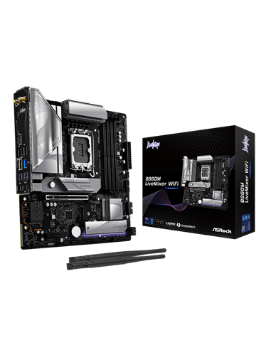 Placă de bază ASRock B860M LiveMixer WiFi, LGA1851, Intel B860, Micro-ATX