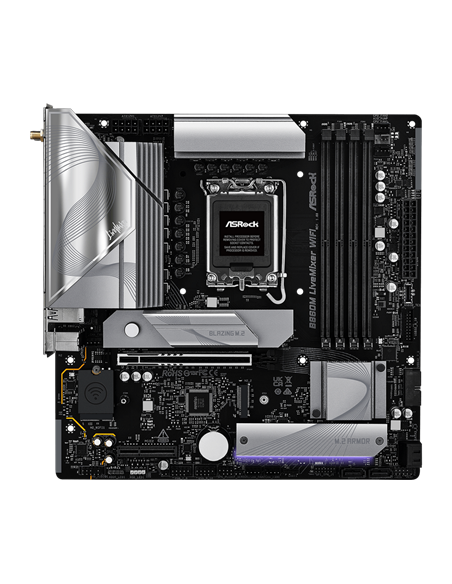 Placă de bază ASRock B860M LiveMixer WiFi, LGA1851, Intel B860, Micro-ATX