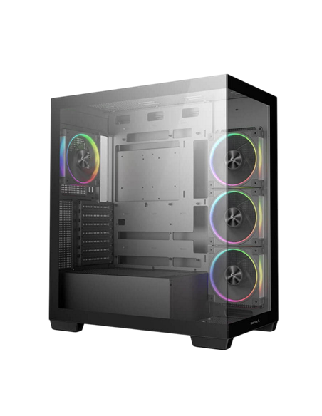 Carcasă PC Deepcool CG580 4F V2, Midi-Tower, Fără PSU, Negru