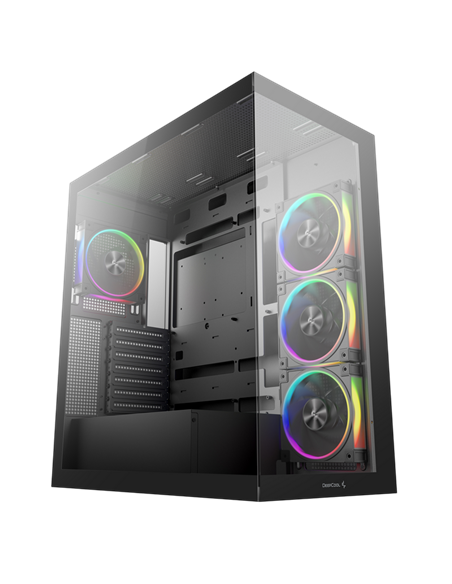 Компьютерный корпус Deepcool CG580 4F V2, Midi-Tower, Без блока питания, Чёрный