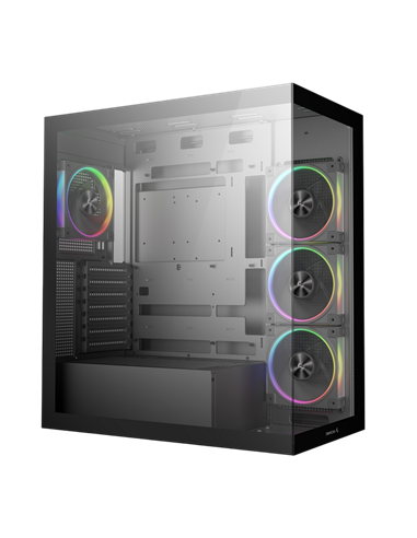 Carcasă PC Deepcool CG580 4F V2, Midi-Tower, Fără PSU, Negru