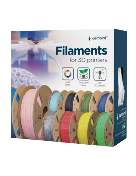 Filament pentru imprimantă 3D Gembird 3DP-PLA-01-MTP, PLA, Roz Mată, 1.75 mm, 1kg