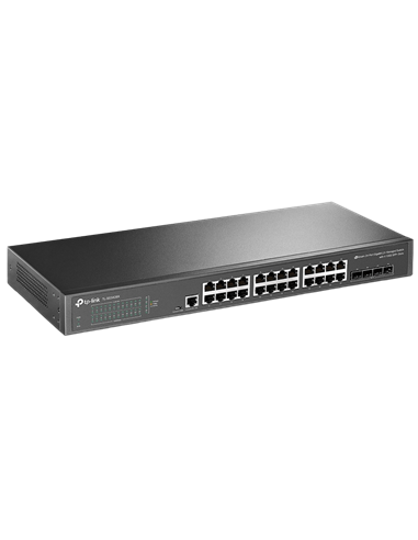 Switch de rețea TP-LINK TL-SG3428X, 24x 10/100/1000 Mbps