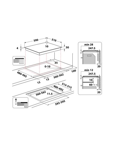 Индукционная варочная панель Whirlpool WL B8160 NE, Чёрный